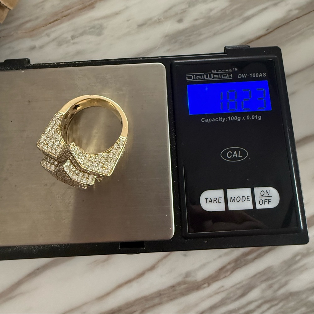 Genuine Diamond 14k Gold 4.9 cwt Diamond Ring - Picture 10 of 10